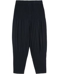 Homme Plissé Issey Miyake - Drop-crotch Cropped Trousers - Lyst