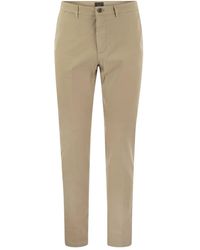 Peserico - Stretch Cotton Gabardine Chino Trousers - Lyst
