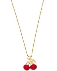 Kenneth Jay Lane - Cherry Necklace - Lyst