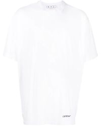 Off-White c/o Virgil Abloh - Off- Scribble Diagonal Oversized T-Shirt, Short Sleeves, /, 100% Polyester - Lyst