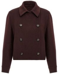 Brunello Cucinelli - Monile Double-Breasted Cashmere Jacket - Lyst