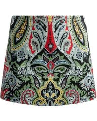Alice + Olivia - Mace Paisley Highrise Mini Skort - Lyst