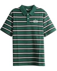 Malbon Golf - Fairway Bass Club Striped Short-Sleeve Polo Shirt - Lyst