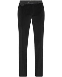 Billionaire - Velvet Straight Trousers - Lyst