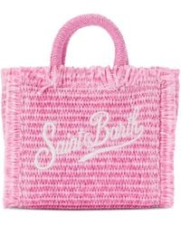 MC2 Saint Barth - Vanity Straw Effect Micro Bag - Lyst