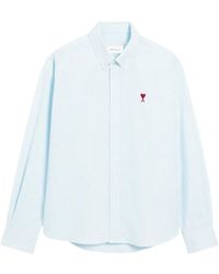 Ami Paris - Camisa Ami De Coeur De Algodón Con Botones - Lyst