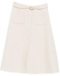 Dorothee Schumacher - Belted Patch-Pocket Midi Skirt - Lyst