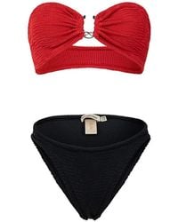 Paramidonna - Frida Ring-Detail Textured Bikini - Lyst