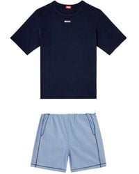 DIESEL - Kit-Raul-D-Core Check-Pattern Pajama Set - Lyst