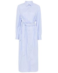 Manuel Ritz - Striped Maxi Shirt Dress - Lyst
