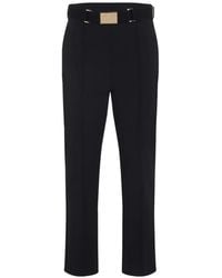Elisabetta Franchi - Belted Trousers - Lyst