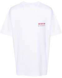 Givenchy - T-shirt en coton à imprimé 4G Stars - Lyst