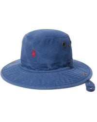 Polo Ralph Lauren - Logo-Embroidered Canvas Bucket Hat - Lyst