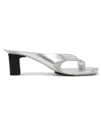 MM6 by Maison Margiela - Anatomic Leather Flip Flop Mules - Lyst