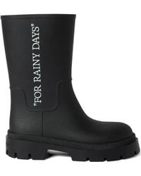 Off-White c/o Virgil Abloh - Slogan-Print Platform Boots - Lyst