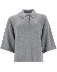 FRAME - Fine-Knit Polo Sweater - Lyst