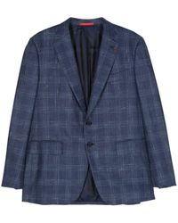 Isaia - Gregory Check-pattern Blazer - Lyst