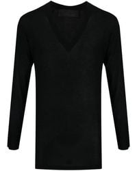 Tessitura - Long-Sleeve V-Neck T-Shirt - Lyst