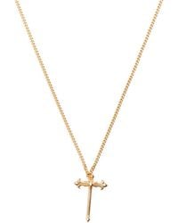 Emanuele Bicocchi - Cross-Pendant Polished-Finish Necklace - Lyst