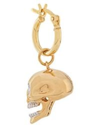True Rocks - Skull Hoop Earring - Lyst