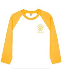 Sporty & Rich - Emblem Baseball Cotton T-shirt - Lyst