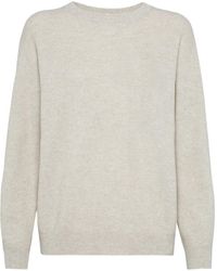 Brunello Cucinelli - Long-sleeve Knitted Jumper - Lyst