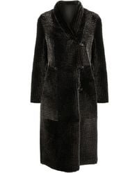 Emporio Armani - Reversible Double-Breasted Coat - Lyst