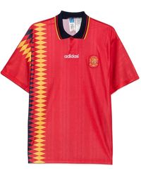 adidas - Diamond-Pattern Spain Polo Shirt - Lyst
