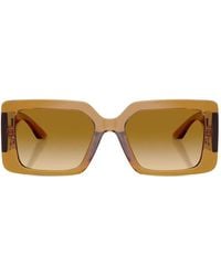 Versace - Sonnenbrille Mit Eckigem Gestell - Lyst