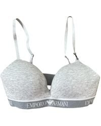Emporio Armani - Logo-Band Bra - Lyst
