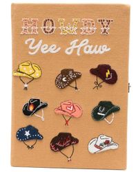 Olympia Le-Tan - Clutch Cowgirl Hats Con Ricamo - Lyst