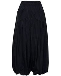 Enfold - Tucked Balloon Cropped Trousers - Lyst