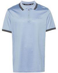 Karl Lagerfeld - Zip-up Jersey Polo Shirt - Lyst