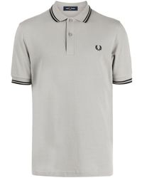 Fred Perry - Laurel Wreath-embroidered Cotton Polo Shirt - Lyst