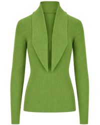 P.A.R.O.S.H. - Gerippter Pullover Mit Schalkragen - Lyst