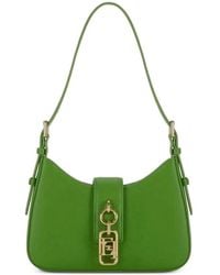 Elisabetta Franchi - Small Shoulder Bag With Charm - Lyst