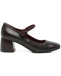 LORENA PAGGI - Buckle-Fastening Leather Pumps - Lyst