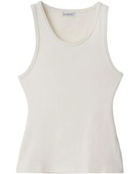 Burberry - Geribbelde Tanktop - Lyst