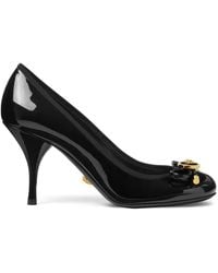 Versace - 85Mm Opera Bow Pumps - Lyst