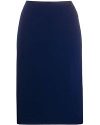 Ralph Lauren Collection - High-rise Plain Pencil Skirt - Lyst
