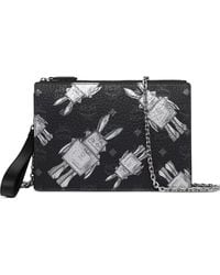 MCM - Visetos-Print Robot-Motif Shoulder Bag - Lyst