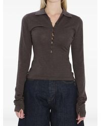 Jacquemus - Polo-Collar Buttoned Top - Lyst