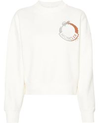 Moncler - Sweatshirt Mit Logo-Motiv, , Größe - Lyst
