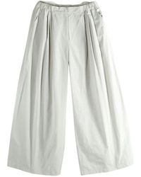 Amomento - Pleated Wide-Leg Trousers - Lyst