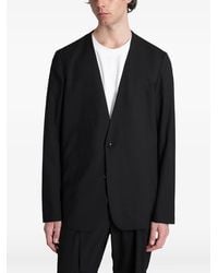 Attachment - Collarless Single-Breasted Jacket - Lyst