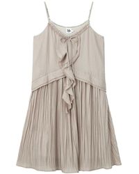 B+ AB - Geplooide Mini-Jurk Met Ruches - Lyst