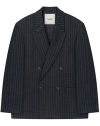 Nanushka - Anselm Pinstripe Double-Breasted Blazer - Lyst