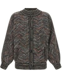 Missoni - Veste Bomber En Maille Chevrons - Lyst