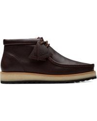 Clarks - Leather Lace-Up Desert Boots - Lyst