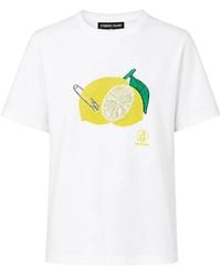 Iceberg - T-Shirt Imprimé Citron À Détail Broche - Lyst